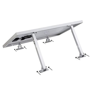 10-60 độ có thể điều chỉnh góc nhôm năng lượng mặt trời bảng điều khiển gắn khung với 10 năm bảo hành phía sau chân trước cho mái bằng tường sử dụng - Product Image 2