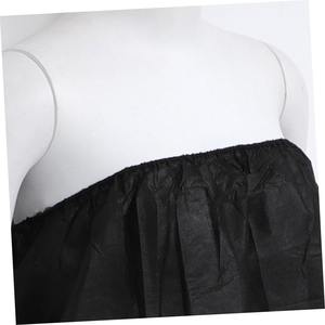 Disposable Spa Wraps Adjustable Disposable Non-Woven Spa Wrap Headband for Salon <b>Black</b> Robe for Beauty Salons Steam - Product Image 5