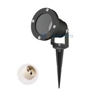 Boîtier de luminaire extérieur ip65 réglable gu10 jardin pelouse pic