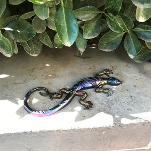 S146 شبه ثلاثي الأبعاد <span class=keywords><strong>Gecko</strong></span> على شكل قطرة الغراء زخرفة العفن ديي الجبس الروائح العطر ، قالب سيليكون - Product Image 5