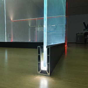 Nhôm U kênh không khung cầu thang lan can tay vịn kính cường lực lan can ban công - Product Image 5