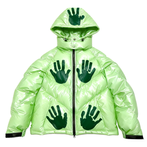 AQTQ <span class=keywords><strong>Doudoune</strong></span> Thermochromique Changeant de Couleur, Manteau d'Hiver Brillant Magenta avec Capuche, Veste Sensible à la Température - Product Image 3