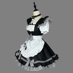 Nouveau Catgirl robe de chambre COSPLAY grande taille femmes femmes japonais mignon femme de chambre noir et blanc classique femme de chambre - Product Image 3