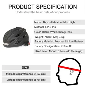 Caschi da bicicletta a luce led certificati CE CPSC uomo donna City Cycling Road pendolarismo equitazione Skateboard E Scooter casco da bici urbano