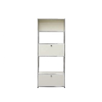 Mueble de Almacenamiento Modular de Estilo Moderno, Estante Abierto, Estructura de Acero Inoxidable, Mueble Auxiliar para Sala de Estar