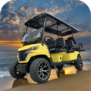 Buggy de golf tout-terrain au design moderne Offre Spéciale 4 + 2 sièges 4000W Voiturettes de golf électriques Street Legal - Product Image 4