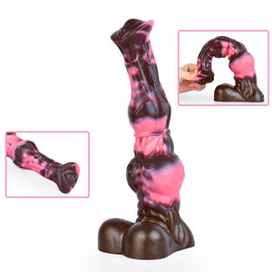 Mainan seks anal silikon lembut dildo kuda warna fantasi NNSX penyumbat anal panjang <span class=keywords><strong>penis</strong></span> hewan simpul besar untuk wanita dewasa <span class=keywords><strong>g-spot</strong></span> stimulasi - Product Image 2