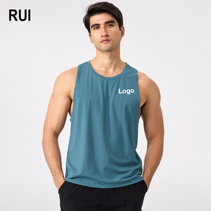 RUIQUWIN 2026 Summer Men's Crew Neck Tank Tops Moisture Wicking Breathable Gym Wear Lightweight Quick Dry Sleeveless Vests - Product Image 1