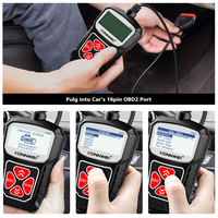 Listo en stock KONNWEI KW310 herramienta de diagnóstico de coche escáner completo OBD2 función analizador de motor para todos los coches