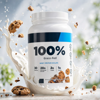 Isolat de protéines de lactosérum 100% nourri à l'herbe, sans gluten, sans sucre, favorise l'amélioration de la densité osseuse et OEM