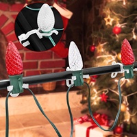 Roff Tout-En-Un Extérieur Noël LED Mini Glaçon Lumières C6 C7 C9-High Qualité En Plastique Gouttière Bardeaux Clips Éclairage Accessoires