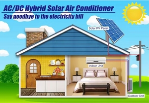 Climatiseur solaire pour la maison, ensemble complet, prix 24000 BTU, 48 V, climatiseur portable alimenté par l'énergie solaire, système solaire TKF(R)-26G - Product Image 3