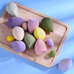 Hexue - Juego de 14 Esponjas de Maquillaje Lavables con Logotipo Personalizado, Color Morado, para Base de Maquillaje, Sin Látex, con Botella - Product Image 5