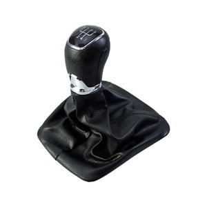 Pommeau de levier de vitesse manuel en cuir, 5 ou 6 vitesses, pour Skoda Octavia Fabia MK1, accessoires de voiture à transmission manuelle - Product Image 3