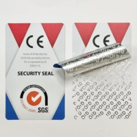 Certificat CE, autocollant de sécurité anti-contrefaçon VOID argenté, étiquette de garantie personnalisée, vérification