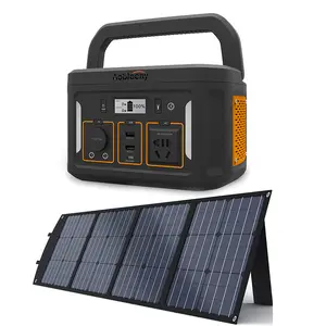High Quality Stock AC/DC Portable Power Station Solar Power Generator with Inverter 100w Power Station Solar Battery for Camping