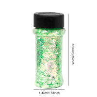 Poudre de paillettes cosmétiques en gros d'usine, paillettes hexagonales en PET, paillettes holographiques en vrac, paillettes épaisses mélangées pour l'artisanat, 24 couleurs