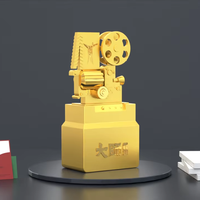 Décoration de caméra vidéo trophée en métal pour gagnant de concours photo personnalisé avec design de moulage unique Produit d'artisanat en métal