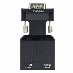 محول VGA إلى HD, محول VGA إلى HD HD أنثى إلى VGA ذكر محول الصوت والفيديو 1080P للكمبيوتر المحمول صندوق التلفزيون