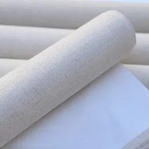 Acryl Schilderen 100% Zuiver Linnen Primed Katoen Kunstenaar Blank Olieverf Canvas Roll Voor Verkoop