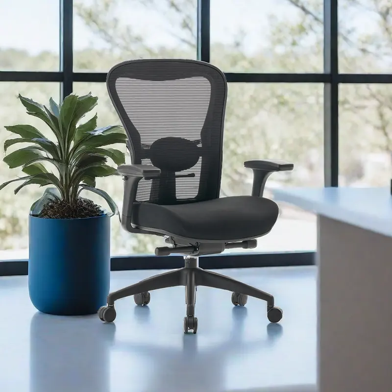 Chaises surdimensionnées Chaise de bureau en maille fixe pour usage intensif avec supports Instructions d'assemblage de chaise de bureau en maille