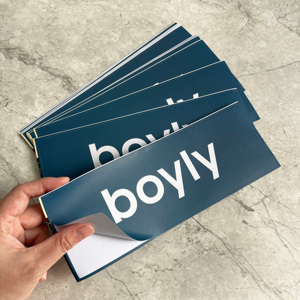 Novedad: Pegatinas de Vinilo Azul Marino de Lujo y Alta Calidad - Pegatinas Personalizadas con Logotipo de Marca para Empaque - Product Image 2