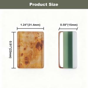 Хит продаж: Набор для американского маджонга из 4-слойного акрила с текстурой дерева, 160 плиток, для встреч и мероприятий - Product Image 5