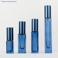 Flacon de parfum portable de luxe haut de gamme en verre de 10 ml, vaporisateur à pression de 3 ml, flacon échantillon vide de 5 ml pour sérum de soin de la peau