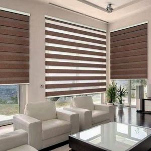 ظلال ستائر ذكية عالية الجودة بمحركات من القماش ، حمار حمار وواي فاي أوتوماتيكي كهربائي - Product Image 5