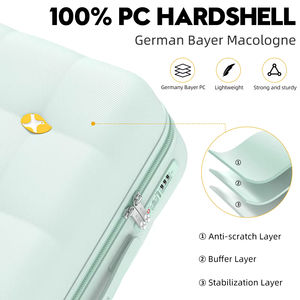 <span class=keywords><strong>Maleta</strong></span> de Viaje Ligera para PC de 24 Pulgadas con <span class=keywords><strong>Ruedas</strong></span> Giratorias de 360 Grados °   <span class=keywords><strong>Maleta</strong></span> <span class=keywords><strong>Mediana</strong></span> con <span class=keywords><strong>Ruedas</strong></span> Silenciosas, Candado TSA y Diseño Duradero, Color Verde - Product Image 4