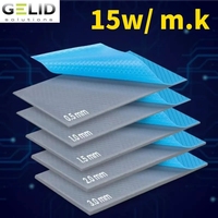 Coussinets droits thermiques 400 Gelid, personnalisés, 12.8 w/m.k, 0.75mm, 2mm, transfert thermique, tampon en Silicone, refroidissement électrique, feuille Gpu, Cpu