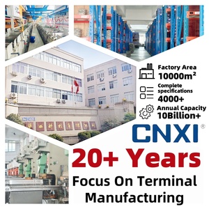 Cnxi BV loạt 22-16awg T2 đồng PVC cách điện <span class=keywords><strong>Red</strong></span> Butt Splice kết nối dây crimps Lugs thiết bị đầu cuối cho máy móc kết nối - Product Image 5
