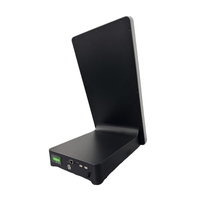 Terminal de point de vente (PDV) de bureau 15 pouces avec systèmes Android et Windows, borne de commande et de paiement en libre-service, batterie intégrée, borne de caisse