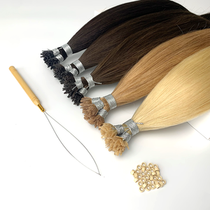 Extensiones de Cabello Remy al Por Mayor, Extensiones de Cabello Humano 100% Natural, Doble Trama Plana, Extensiones de Cabello con Punta en Y de Microcadena - Product Image 4