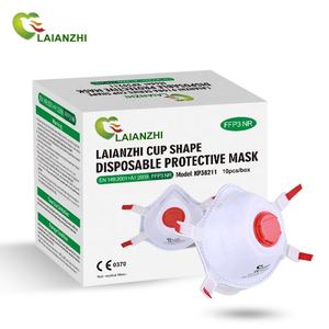 CE EN149 <span class=keywords><strong>FFP3</strong></span> masker debu, <span class=keywords><strong>Respirator</strong></span> bentuk cangkir 3D dengan katup kain non-tenun ukuran dewasa untuk <span class=keywords><strong>FFP3</strong></span> KP38211 - Product Image 5