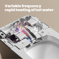 Toilette intelligente populaire en Europe avec aromathérapie intégrée, chasse d'eau à bulles, siège chauffant, séchage à l'air chaud, bidet et couvercle à fermeture douce