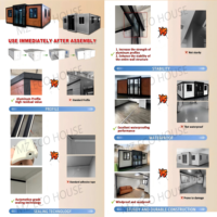 Casa Contenedor Expandible de Alta Calidad, Estructura de Acero, 2 Dormitorios, Casas Móviles, Proveedor Chino en Venta