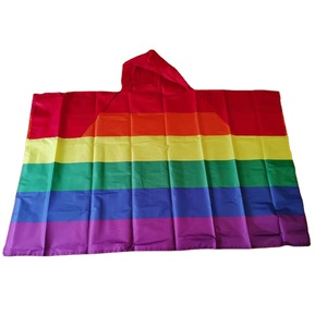 Chapeau à manches en forme de cape arc-en-ciel LGBTQ Pride, 100 % polyester, durable, écologique, 3x5 pieds, personnalisable, pour <span class=keywords><strong>festival</strong></span>/parade - Product Image 1
