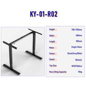Escritorio Eléctrico Ergonómico Moderno de Acero, Ajustable en Altura, Doble Uso, Plegable/Extensible, con Características Modulares para Oficina en Casa o Dormitorio - Product Image 5