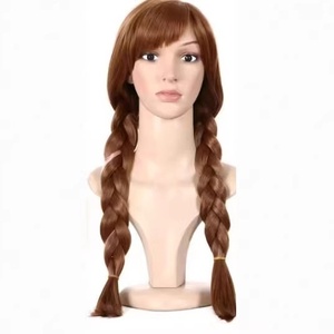 วิ<span class=keywords><strong>ก</strong></span>ผมเด็กแบบถักสองชั้นทนความร้อนสูง สำหรับคอสเพลย์เอลซ่า เจ้าหญิงแอนนา จา<span class=keywords><strong>ก</strong></span> Frozen สำหรับคนรั<span class=keywords><strong>ก</strong></span>คอสเพลย์ในวันฮาโลวีน - Product Image 2