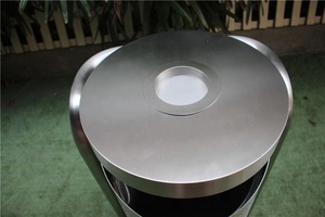 316 Thép Không Gỉ Ngoài Trời Kim Loại Thương Mại Thùng Rác Bin - Product Image 6