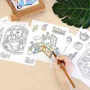 Kit d'activités créatives pour filles : autocollants, livre de coloriage et jeu DIY pour Noël, anniversaire et autres fêtes - Product Image 3