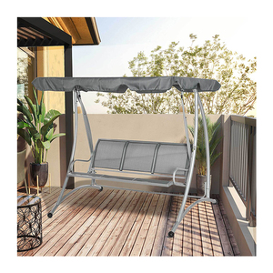 AJUNION Outdoor <strong>Swing</strong> Chair <strong>Garden</strong> Hammock <strong>Bench</strong> Patio Porch <strong>Swings</strong> with Adjustable Canopy - Product Image 1