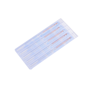 Aiguilles d'<span class=keywords><strong>acupuncture</strong></span> à manche en cuivre avec boucle sans tube guide, emballage en blister en papier - Product Image 2