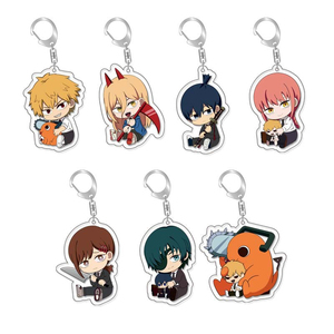 Llavero de acrílico de anime Chainsaw Man, figura de dibujos animados de Denji, Pochita, Makima, <span class=keywords><strong>Hayakawa</strong></span> <span class=keywords><strong>Aki</strong></span>, accesorios para llaveros, regalo para colección de fans - Product Image 1