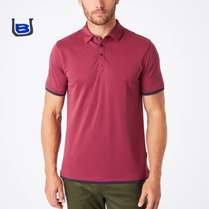Venta al por mayor de fábrica personalizada OEM ODM nuevo estilo de moda poliéster Vintage elegante Casual tejido de punto Polo camiseta para hombres - Product Image 6