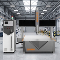 Rongchi RC1530 Router CNC de 4 Ejes para Espuma con Eje Rotatorio Independiente, Máquina de Tallado 3D para Moldes de Espuma Perdida EPS EVA