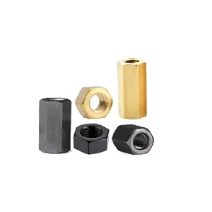 Hete Verkoop Ss304 Ss316, Roestvrij Staal Vernikkeld Koolstofstaal 1/4 "5/16" 3/8 "Din 934 Metrische Hardware Noten Hex Kop Moeren/