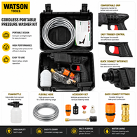 Kit de nettoyeur haute pression portable sans fil à batterie lithium, pour voiture, avec tuyau, bouteille de mousse et mallette de transport – Fourniture directe usine