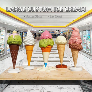 Artificial Handmade Creative Small Ice Cream Customized <b>Lolly</b> Decoration Fiberglass Sculptures <b>Christmas</b> Animal Theme for Sale - Product Image 2
